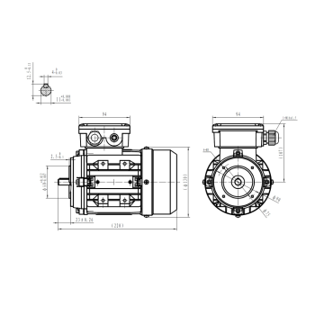 Silnik elektryczny 0,09kW 900 obr/min. 63B14